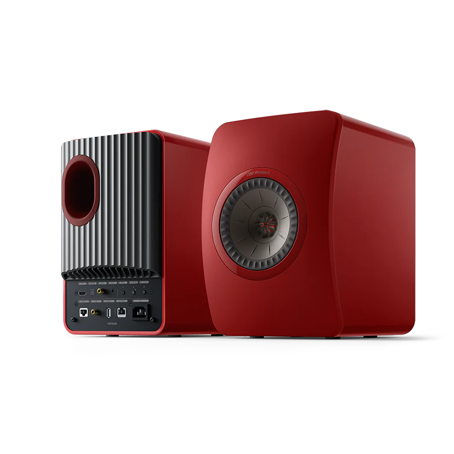 KEF LS50 Wireless  II Crimson Red Special Edition Anschluesse