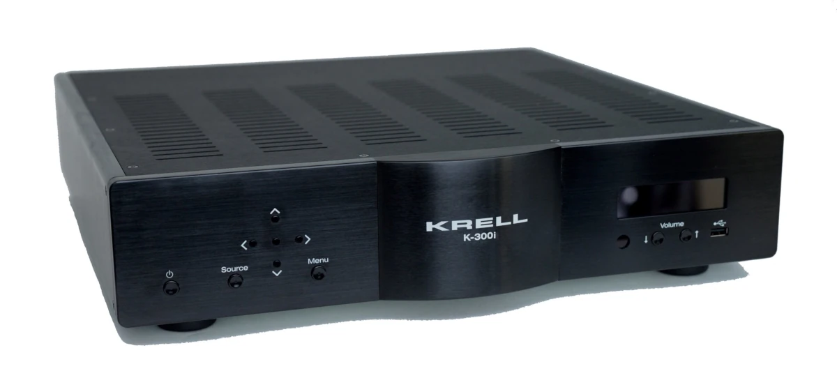 Krell K-300i Schwarz Seitenansicht