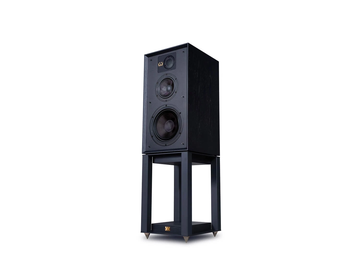 Wharfedale-Linton-85-Stand-black-side-front-with-speaker