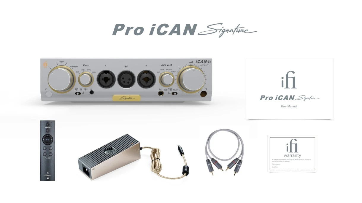 iFi Audio Pro iCAN Signature, Kopfhörerverstärker und Vorverstärker, Klanghighlight !