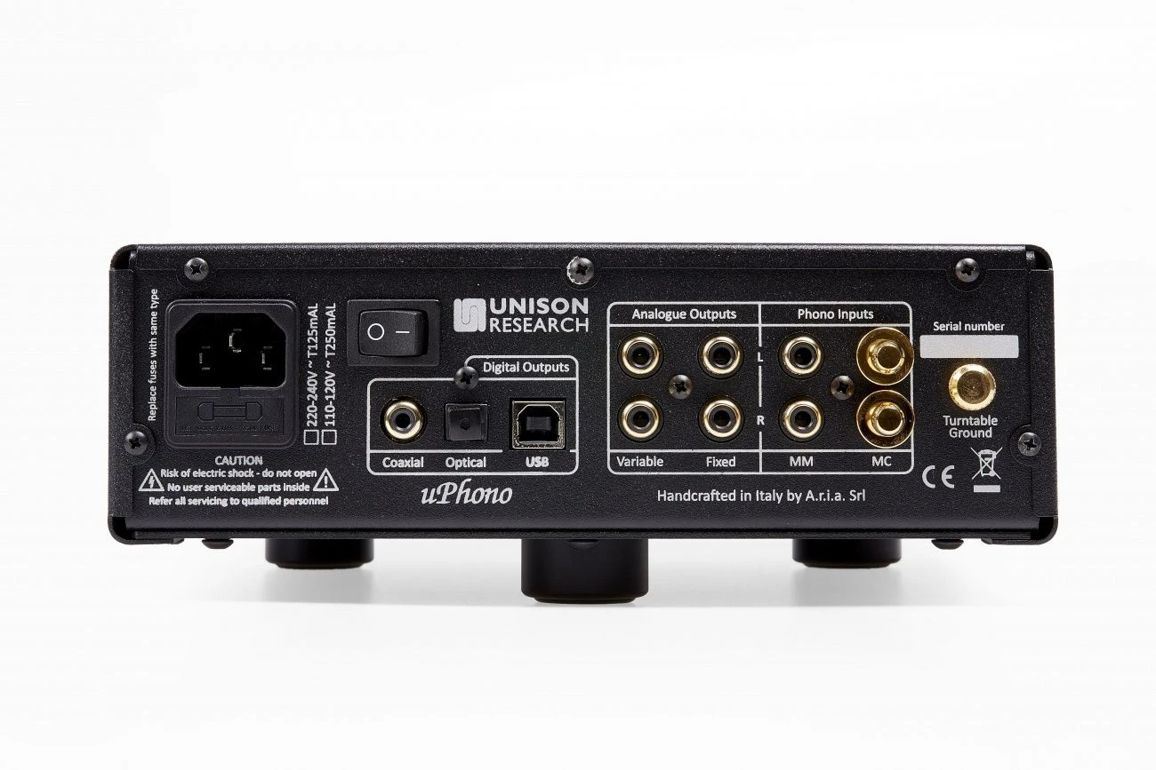 Unison Research uPhono+, Phono-Vorverstärker, Kopfhörer-Verstärker und A/D-Wandler