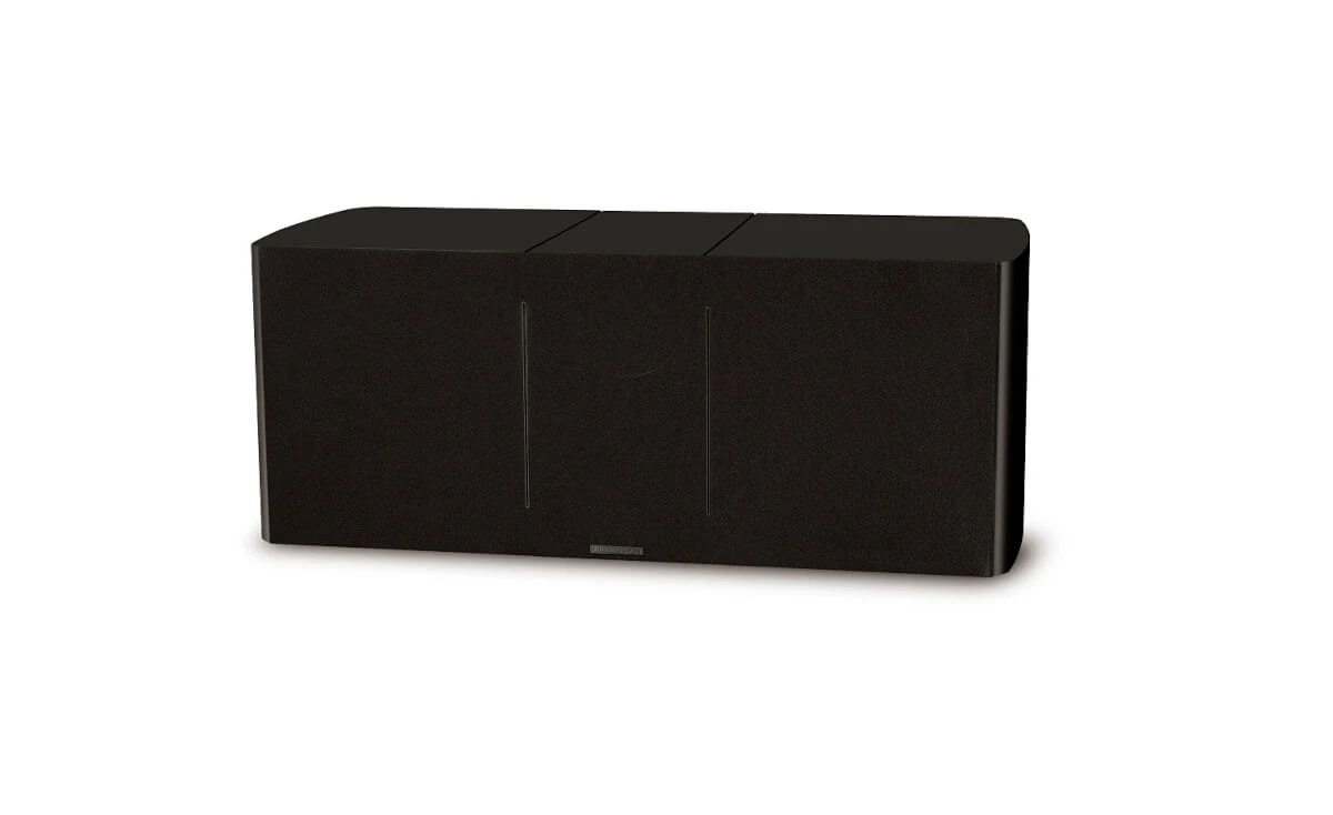 Wharfedale-Elysian-Center-black-front-side-with-cover