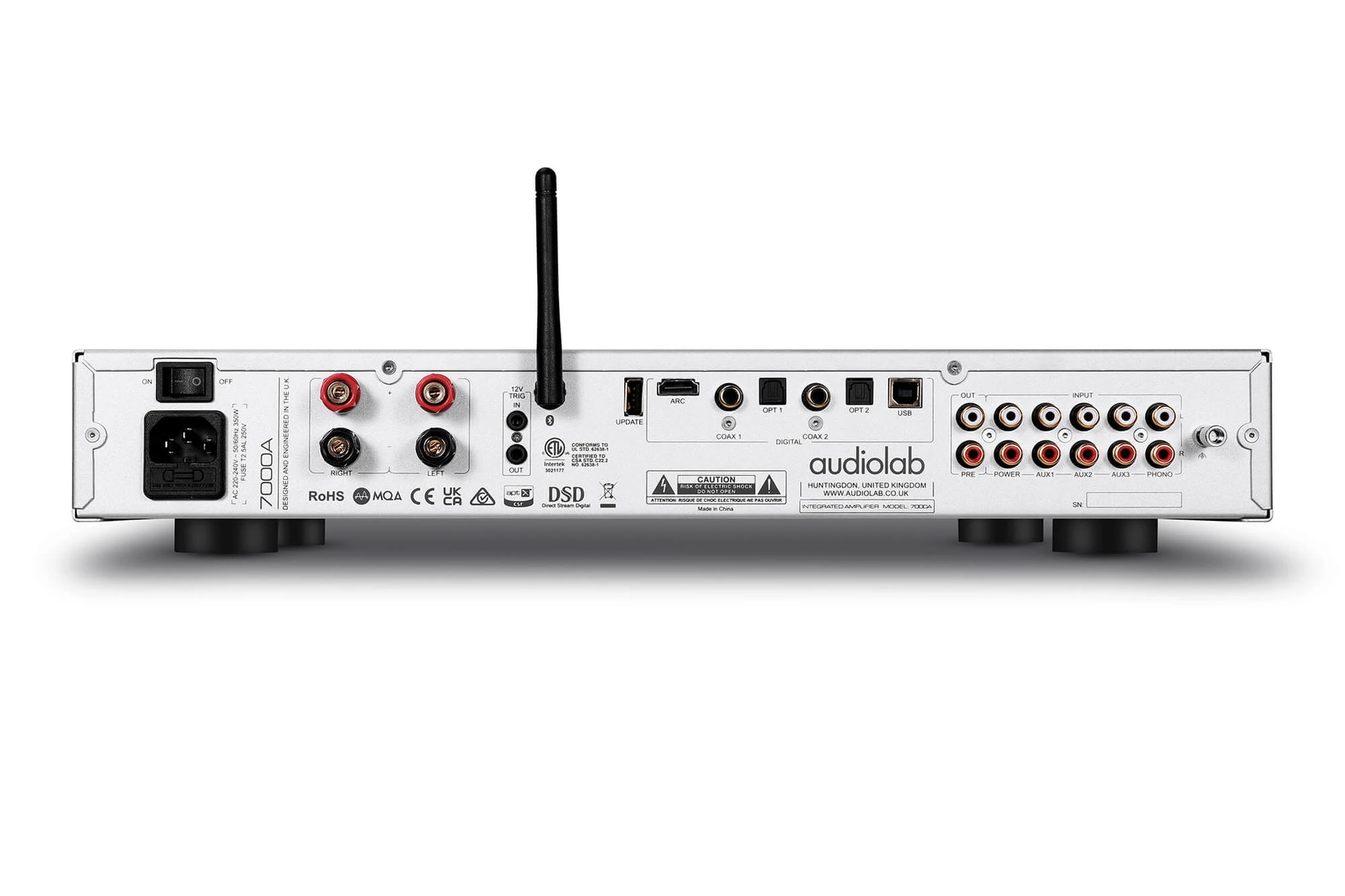 Audiolab 7000A, Vollverstärker mit integriertem DA-Wandler, HDMI-ARC und Phonovorverstärker