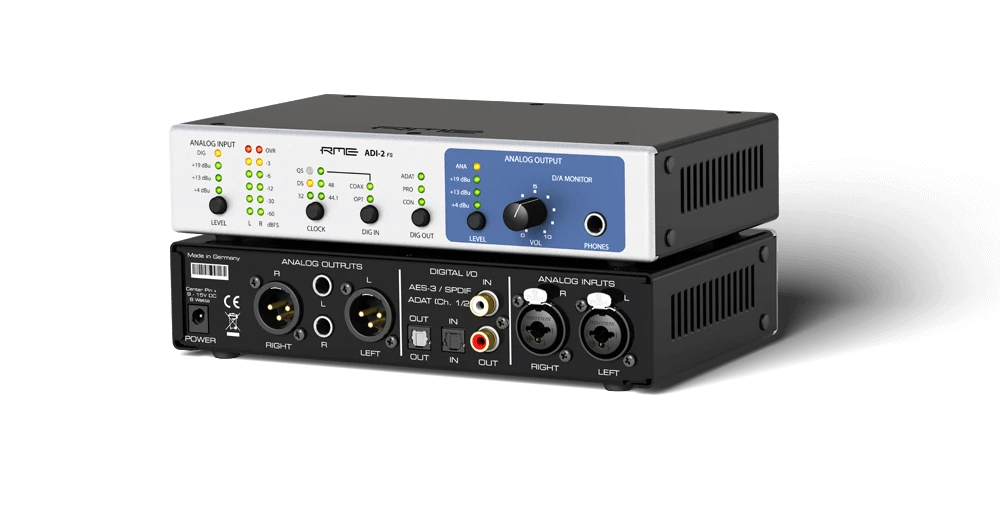 RME-Audio ADI-2 FS, hochwertiger 192 kHz AD / DA-Wandler u. Kopfhörerverstärker, Tip zum Schallplatten Digitalisieren !